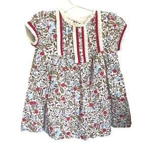 Gocco Baby Toddler Floral Print Dress With Ruffle Details 2